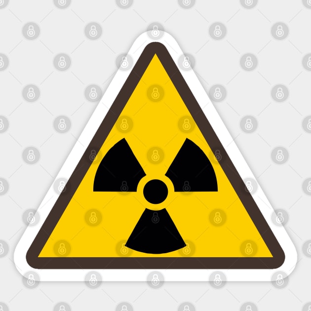 Radioactive | radioactivity | warning symbol | warning Sticker by japonesvoador